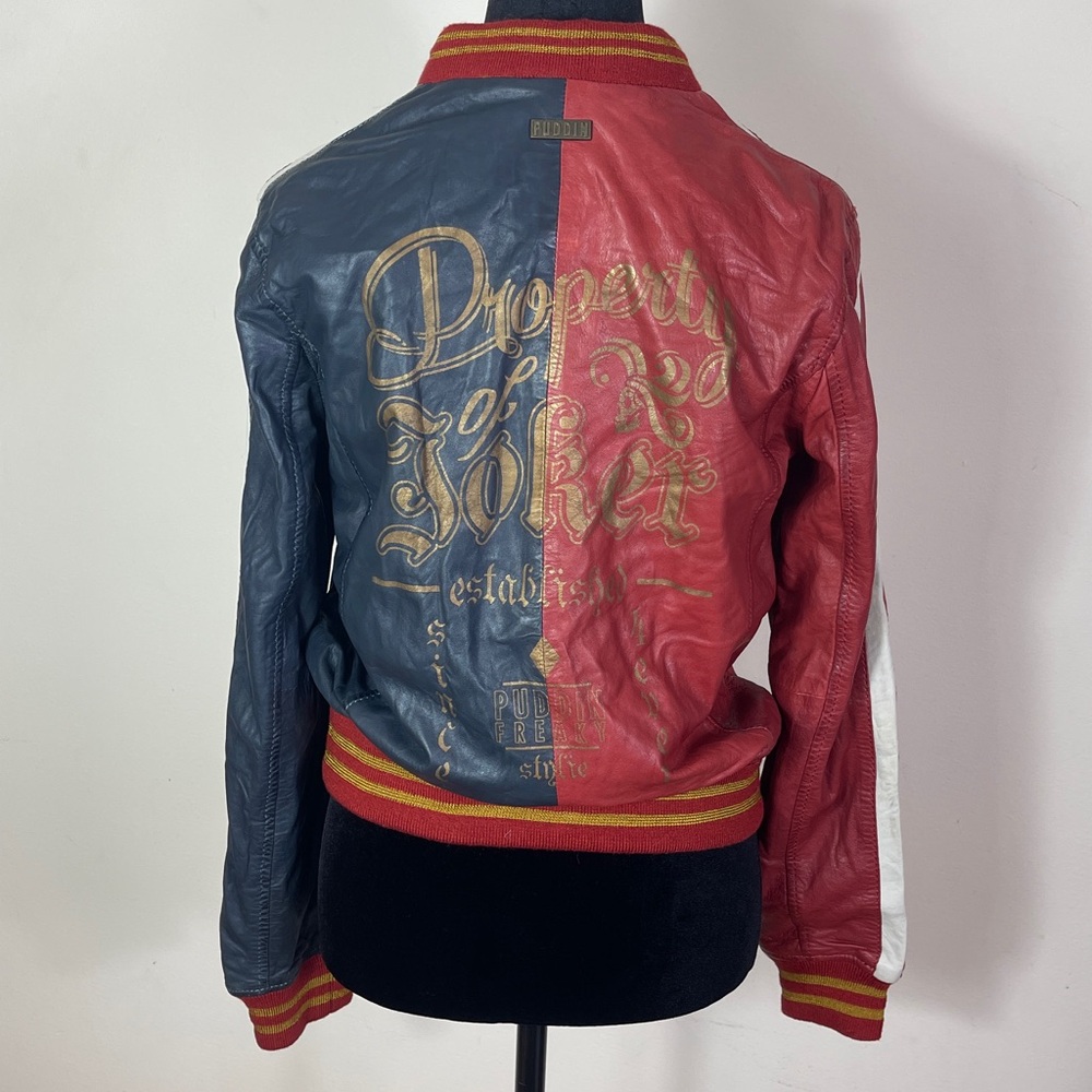 Harley Quinn Suicide Squad Lamb Leather Jacket - Picture 12 of 16